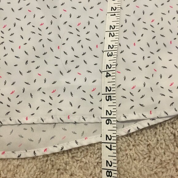 Flutter Cap Sleeve Party Cake Sprinkle Pleated Blouse - Picture 14 of 16